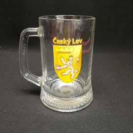 Пивная кружка «Cesky Lev», стекло, объем 0,5 л